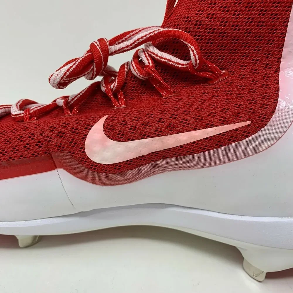 Nike Air Huarache 2K Filth Elite Mid‎ Baseball Cleats Men's size 14 Red White
